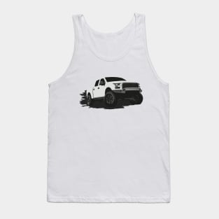 White Raptor pickup Tank Top